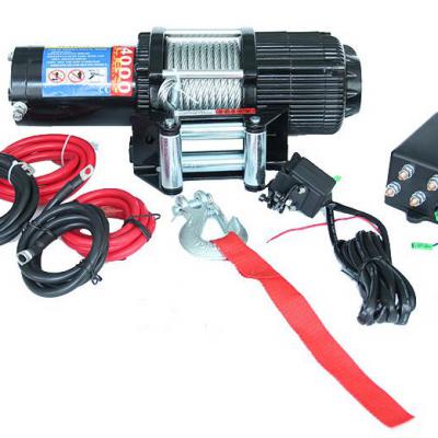 4000 lbs electric winch, off-road vehicle winch, ATV rescue winch 12/24v